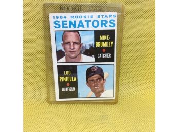 1964 Topps Lou Piniella & Mike Brumley Senators Rookies Card