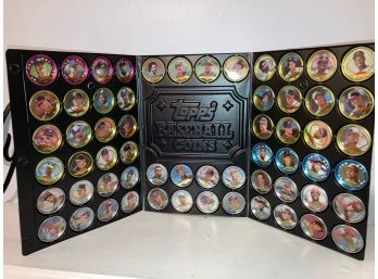 1990 Topps Baseball Coins Set Of 60 In Folder