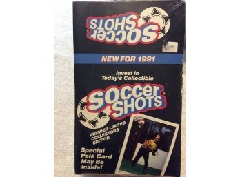 1991 Soccer Shots Trading Cards Unopened Sealed Box