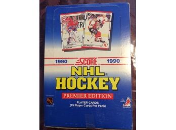 Box Of 1990 Score NHL Hockey Premier Edition Unopened Packs