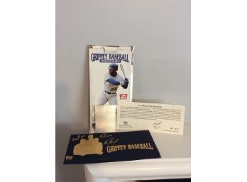 Griffey Baseball Limited Edition Hologram Card In Folder