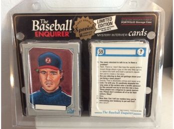 The Baseball Enquirer Limited Edition Mystery Interview Cards Sealed Set