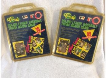 2 - 1992 Classic MLB Trivia Board Game Sets NEW In Package