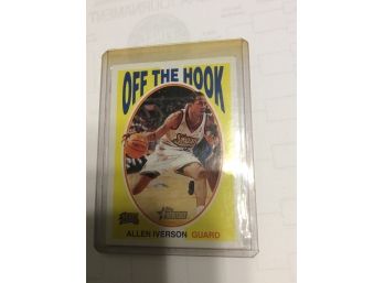 2001 Topps Heritage Allen Iverson Off The Hook Insert Card