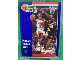 1991 Fleer Michael Jordan League Leaders Card #220