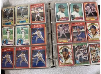 Binder Filled With 1983-1990 Assorted Baseball Cards Loaded With Stars