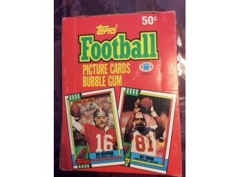 1990 Topps Football Wax Box Of 36 Unopened Packs