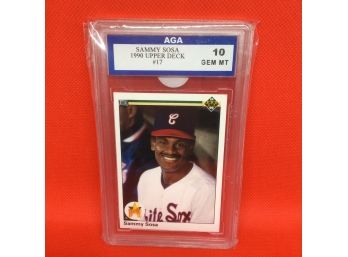 1990 Upper Deck Sammy Sosa ROOKIE Graded Card Gem Mint