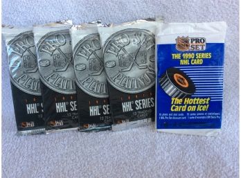 5 Unopened Packs Of Hockey Cards