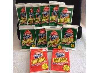 Lot Of 12 1990 Fleer Premier Edition Unopened Packs - 2 Jumbo