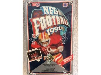 1991 Upper Deck NFL Football Sealed Box Of Unopened Packs