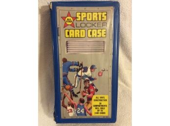 Vintage Vinyl Sports Card Locker Trading Card Carrying Case