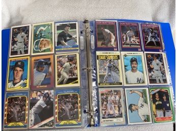 Binder Filled With 108 Assorted Don Mattingly Cards