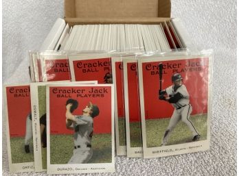 Box Of Assorted 2004 & 2005 Cracker Jack Baseball Cards With Stars And Hall Of Famers