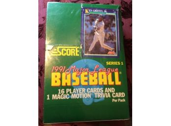 1991 Score Baseball Series 1 Factory Sealed Wax Box