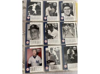 2000 Upper Deck Yankees Legends Lot Of 225 Cards In Binder