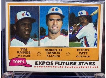 1981 Topps Tim Raines ROOKIE Card #479