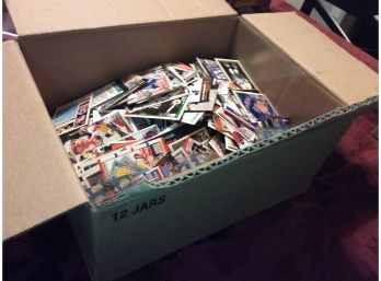 Box Loaded With Hundreds Of Modern Hockey Cards