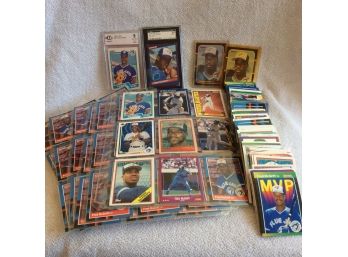 Fred McGriff 150 Card Lot With 2 Graded Rookie Cards