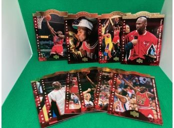 1996 Upper Deck Michael Jordan 'A Cut Above' 10 Card Die Cut Insert Set