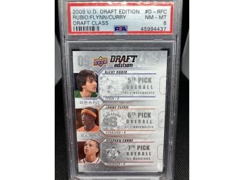 2009 Upper Deck Draft Class Edition Stephen Curry Graded NM-MT 8