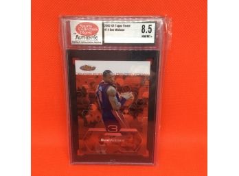 2002-03 Topps Finest Ben Wallace Graded Card 8.5 NM/MT