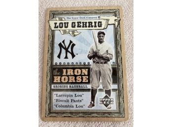 2005 Upper Deck Origins Baseball Lou Gehrig 5'x7' Tin Card