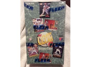 1992 Fleer Ultra Baseball Series II Factory Sealed Box