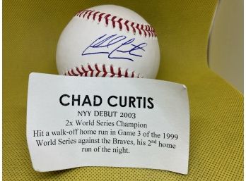 Chad Curtis New York Yankees Chad Curtis Autographed Official Baseball