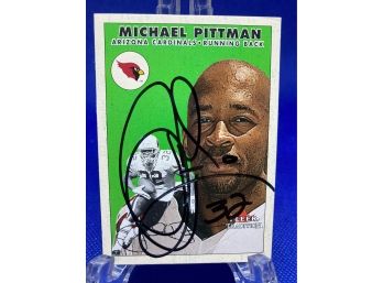 2000 Fleer Tradition Michael Pittman Autographed Card