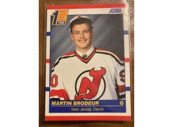 1990 Score Hockey Martin Brodeur ROOKIE RC Card #439