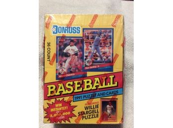 1991 Donruss Baseball Series 1 Factory Sealed Box