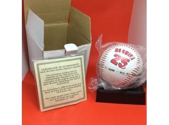 Avon Fine Collectibles Mark McGwire Commemorative Signature Baseball