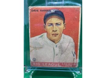 1933 Goudey Dave Harris Card #9