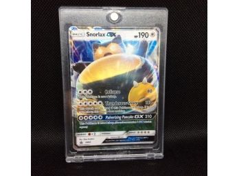 2016 Pokemon Basic Snorlax GX Foil Card