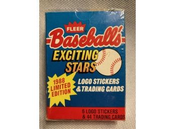 1988 Fleer Baseball's Exciting Stars Factory Sealed Set