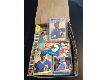 Box Of Loose 1989 Fleer Baseball Cards With Ken Griffey Jr Rookie Card