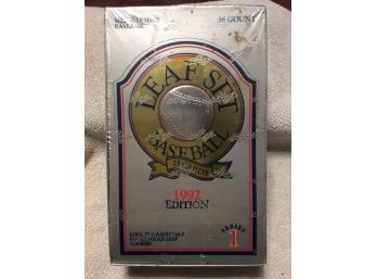 1992 Leaf Set Baseball Series 1 Factory Sealed Box Of 36 Packs