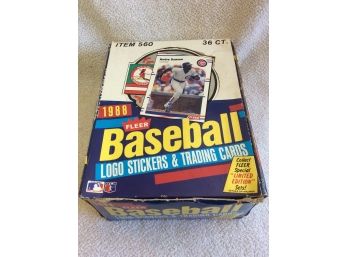 1988 Fleer Baseball Wax Box