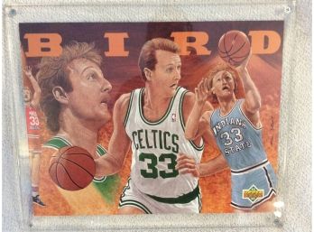 1993 Upper Deck NBA Larry Bird Limited Edition 8.5' X 11' Card #102/750