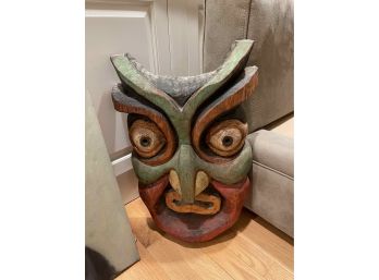 Large 18' H Bali Wall Hanging Mask