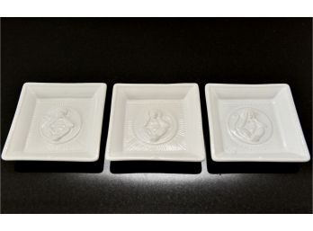 Juliska Trio Of Monkey Plates - 'hear No Evil, See No Evil, Speak No Evil'