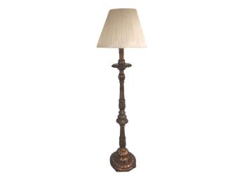 Floor Lamp With Pleated Shade