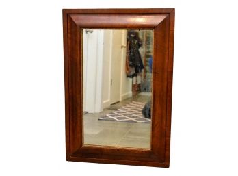 Antique Wood Framed Wall Mirror