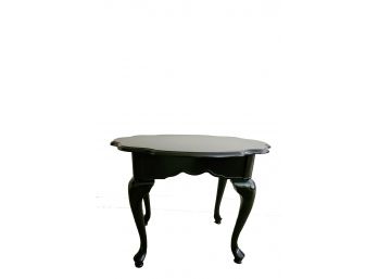 Oval Black Side Table