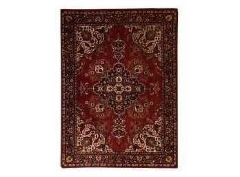 Beautiful 5x7 Red Tone Woven Rug