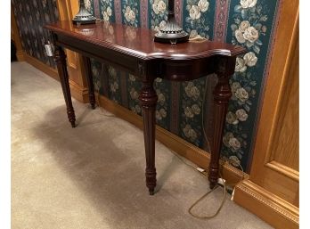 Console Table With Square Metal Rosette Finishes