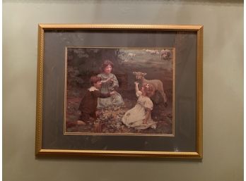 Mary Had A Little Lamb - Framed Print