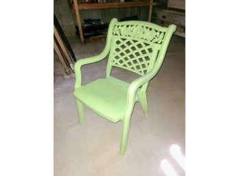 Green Plastic Lawn Chair - Good Quality Chair