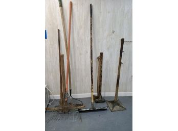 Group Of Long Handled Tools